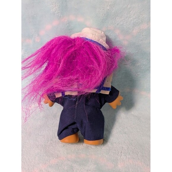 Vintage Russ Troll Doll – Sailor Outfit – Pink Hair – Item #18340 – 1990s - Picture 2 of 3